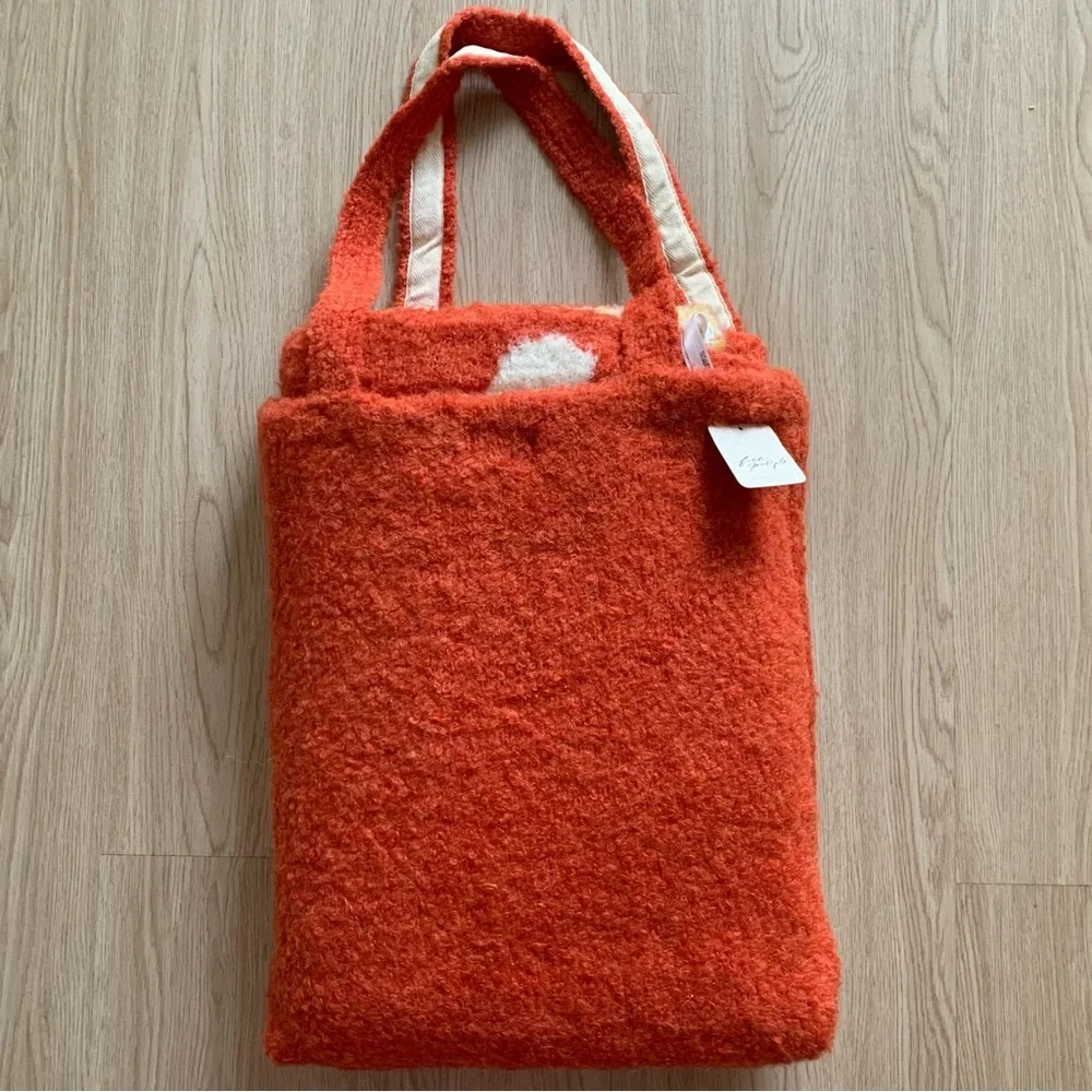Free people Anthropologie Daisy oversized scarf in tote bag NWT